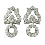 将图像加载到图库查看器中, Silver Cubic Zirconia Earrings for Women | Statement Jewelry