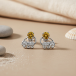 将图像加载到图库查看器中, 925 Silver Citrine Gemstone Earrings for Women | Gift Jewelry