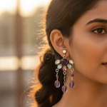 Load image into Gallery viewer, Amethyst Dangle Earrings for Women | Gemstone Jewelry