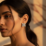 Load image into Gallery viewer, Diamond Stud Earrings | gold plating Finish | Women's Gift