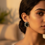 将图像加载到图库查看器中, 925 Silver Black Onyx Stud Earrings for Women | Gift Jewelry