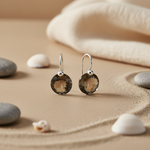 Load image into Gallery viewer, Smoky Quartz Drop Earrings | 925 Sterling Silver | For Women