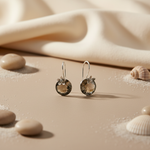 将图像加载到图库查看器中, Silver Smoky Quartz Earrings for Women | Dangle Jewelry