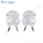 Load image into Gallery viewer, Silver stud earrings. Minimalist design. Perfect for everyday wear. Made from high-quality silver.