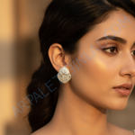 Load image into Gallery viewer, Silver Stud Earrings with Sparkling Crystals | Women's Jewelry