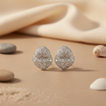 将图像加载到图库查看器中, Silver Stud Earrings with Sparkling Crystals | Women's Jewelry