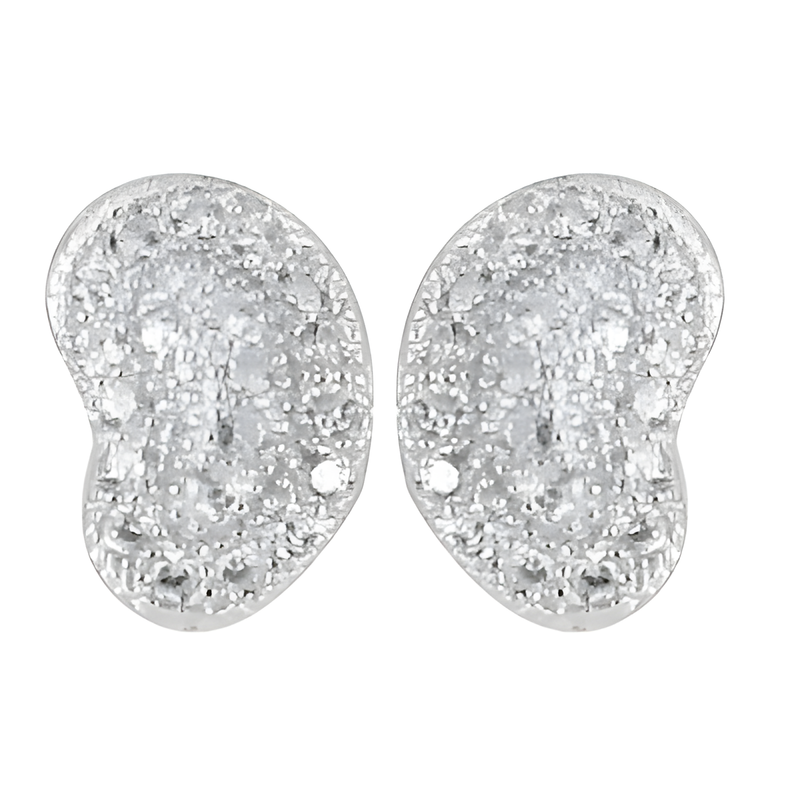 Handcrafted Cubic Zirconia Gemstone Silver Earrings