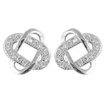 将图像加载到图库查看器中, 925 Silver Cubic Zirconia Knot Earrings for Women | Gift Jewelry