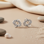 将图像加载到图库查看器中, 925 Silver Cubic Zirconia Knot Earrings for Women | Gift Jewelry