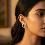将图像加载到图库查看器中, 925 Silver Open Circle Earrings | Women's Daily Wear Jewelry