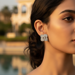 将图像加载到图库查看器中, Silver Stud Earrings with Cubic Zirconia | Women's Jewelry Gift