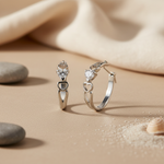 将图像加载到图库查看器中, 925 Silver Heart Hoop Earrings for Women | Dainty Jewelry Gift