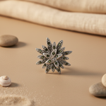 Load image into Gallery viewer, Silver Flower Stud Earrings | Women's Floral Jewelry