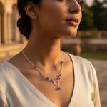 Load image into Gallery viewer, 925 Silver Amethyst Beaded Necklace for Women | Gemstone Jewelry