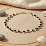 Load image into Gallery viewer, 925 Silver Black Onyx Necklace for Women | Daily Wear Jewelry