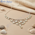 Load image into Gallery viewer, 925 Silver Mother of Pearl Necklace for Women | Fashion Jewelry