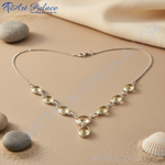 Load image into Gallery viewer, 925 Silver Citrine Necklace for Women | Gemstone Jewelry