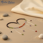 Load image into Gallery viewer, Garnet & Gemstone Beaded Anklet for Women | Delicate Anklet