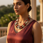 Load image into Gallery viewer, Coral & Turquoise Bead Necklace | 925 Silver | Women's Gift