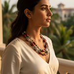 Load image into Gallery viewer, Coral & Turquoise Bead Necklace | 925 Silver | Women's Gift