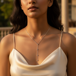 Load image into Gallery viewer, Silver Y-Necklace for Women | Dainty Chain Necklace Gift