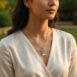 Load image into Gallery viewer, 925 Silver Mother of Pearl Pendant Necklace | YOU & ME Jewelry