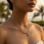 将图像加载到图库查看器中, Oxidized Silver Chain Necklace for Women | Fashion Jewelry