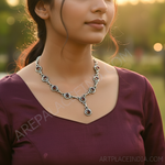 Load image into Gallery viewer, 925 Sterling Silver Garnet Necklace for Women | Daily Wear