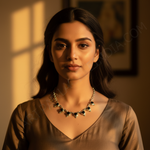 Load image into Gallery viewer, 925 Silver Black Onyx Necklace for Women | Gemstone Jewelry