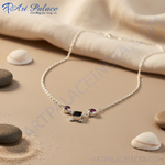 Load image into Gallery viewer, 925 Silver Garnet Necklace | Gemstone Pendant for Women