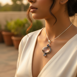 Load image into Gallery viewer, 925 Silver Smoky Quartz Pendant for Women | Gemstone Jewelry