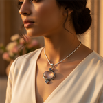 Load image into Gallery viewer, 925 Silver Smoky Quartz Pendant for Women | Gemstone Jewelry