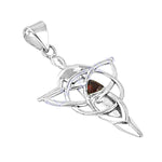 将图像加载到图库查看器中, 925 Silver Celtic Knot Garnet Pendant | Women's Gift Jewelry
