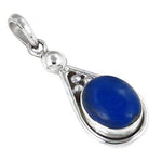 Load image into Gallery viewer, 925 Silver Lapis Lazuli Pendant for Women | Blue Gemstone Jewelry