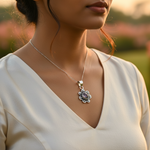 将图像加载到图库查看器中, 925 Silver Amethyst Flower Pendant for Women | Gemstone Jewelry