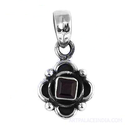 925 silver garnet pendant necklace for women | gift jewelry