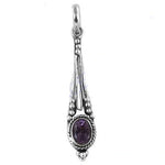 将图像加载到图库查看器中, 925 Silver Amethyst Teardrop Pendant for Women | Gift Jewelry