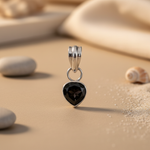 将图像加载到图库查看器中, 925 Silver Black Onyx Heart Pendant | Women's Jewelry Gift