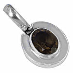 将图像加载到图库查看器中, 925 Silver Smoky Quartz Pendant for Women | Gemstone Jewelry