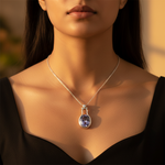 将图像加载到图库查看器中, 925 Silver Iolite Pendant for Women | Gemstone Jewelry