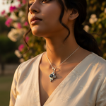 将图像加载到图库查看器中, 925 Silver Black Onyx Pendant for Women | Gemstone Jewelry