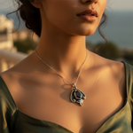将图像加载到图库查看器中, 925 Silver Onyx Pendant for Women | Gemstone Jewelry Gift