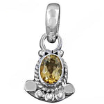 将图像加载到图库查看器中, 925 Silver Citrine Pendant for Women | Gemstone Jewelry