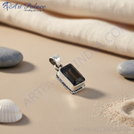 Load image into Gallery viewer, 925 Silver Smoky Quartz Pendant | Rectangle Cut | For Women