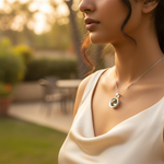 Load image into Gallery viewer, 925 Silver Green Amethyst Pendant for Women | Daily Wear