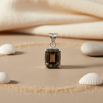 将图像加载到图库查看器中, Smoky Quartz Pendant Necklace | 925 Silver | Women's Jewelry