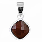 将图像加载到图库查看器中, 925 Silver Brown Gemstone Pendant for Women | Modern Jewelry