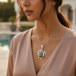 将图像加载到图库查看器中, 925 Silver Moonstone Pendant Necklace | Women's Jewelry Gift