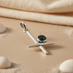 将图像加载到图库查看器中, 925 Sterling Silver Black Onyx Pendant for Women | Gemstone Jewelry