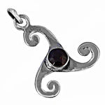 将图像加载到图库查看器中, 925 Silver Garnet Pendant Necklace for Women | Daily Wear